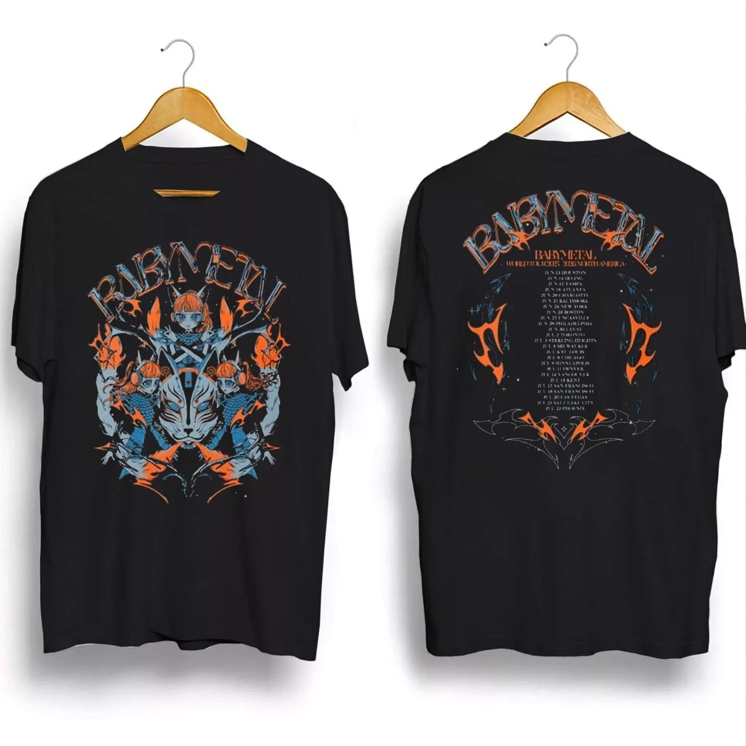 Babymetal World Tour 2025-2026 North American Tour Dates Shirt