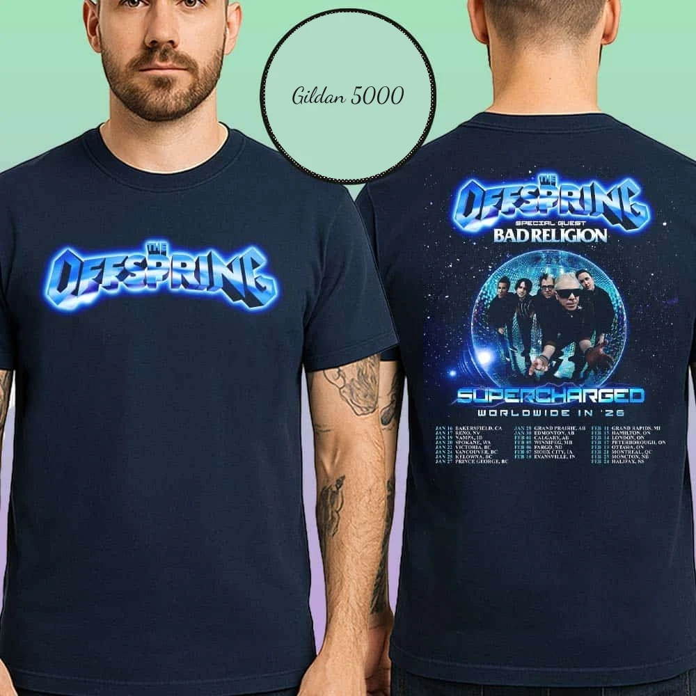 The Offspring Supercharged Worldwide In 2026 Tour Dates List With Special Shirt