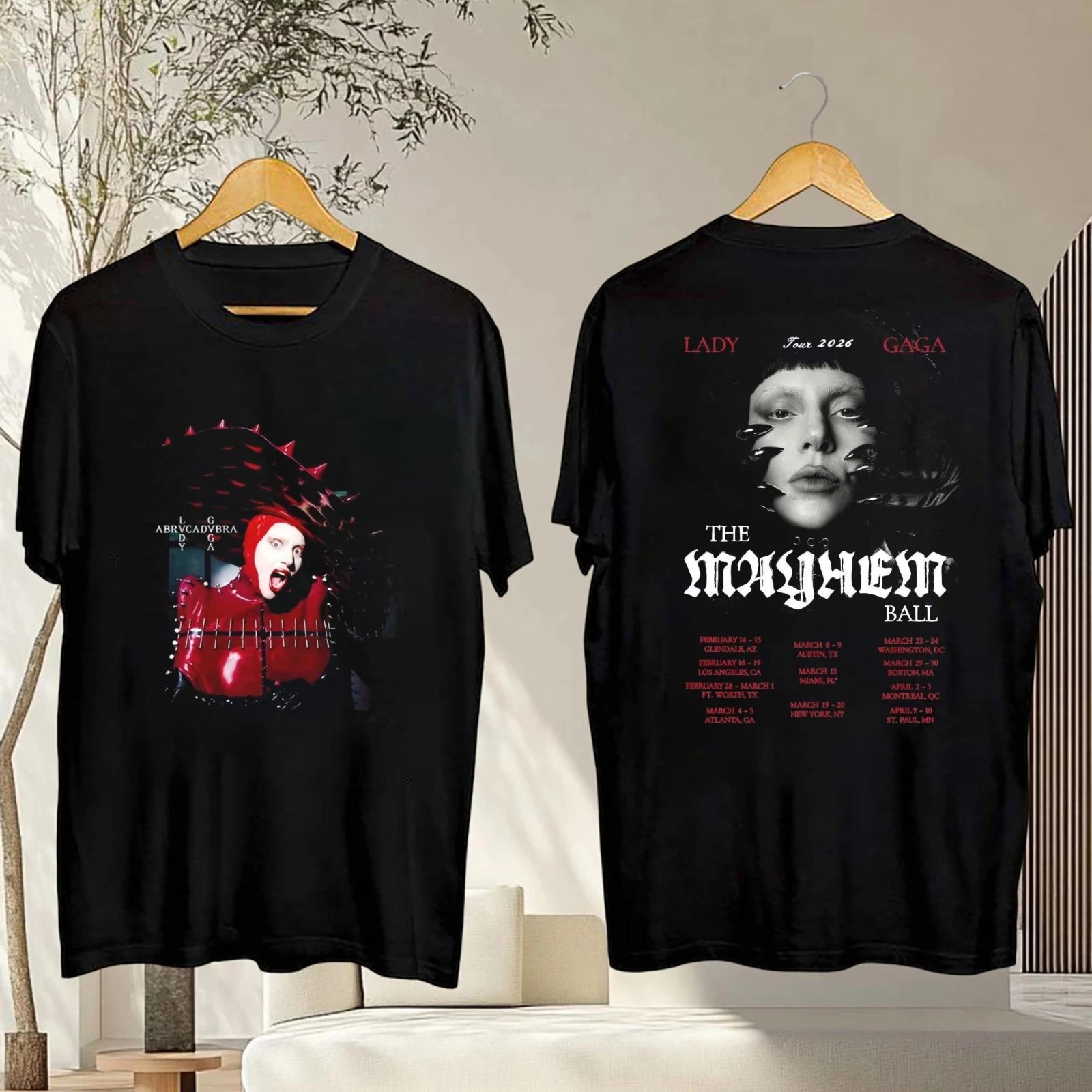 Lady Gaga The Mayhem Ball Tour 2026 Shirt