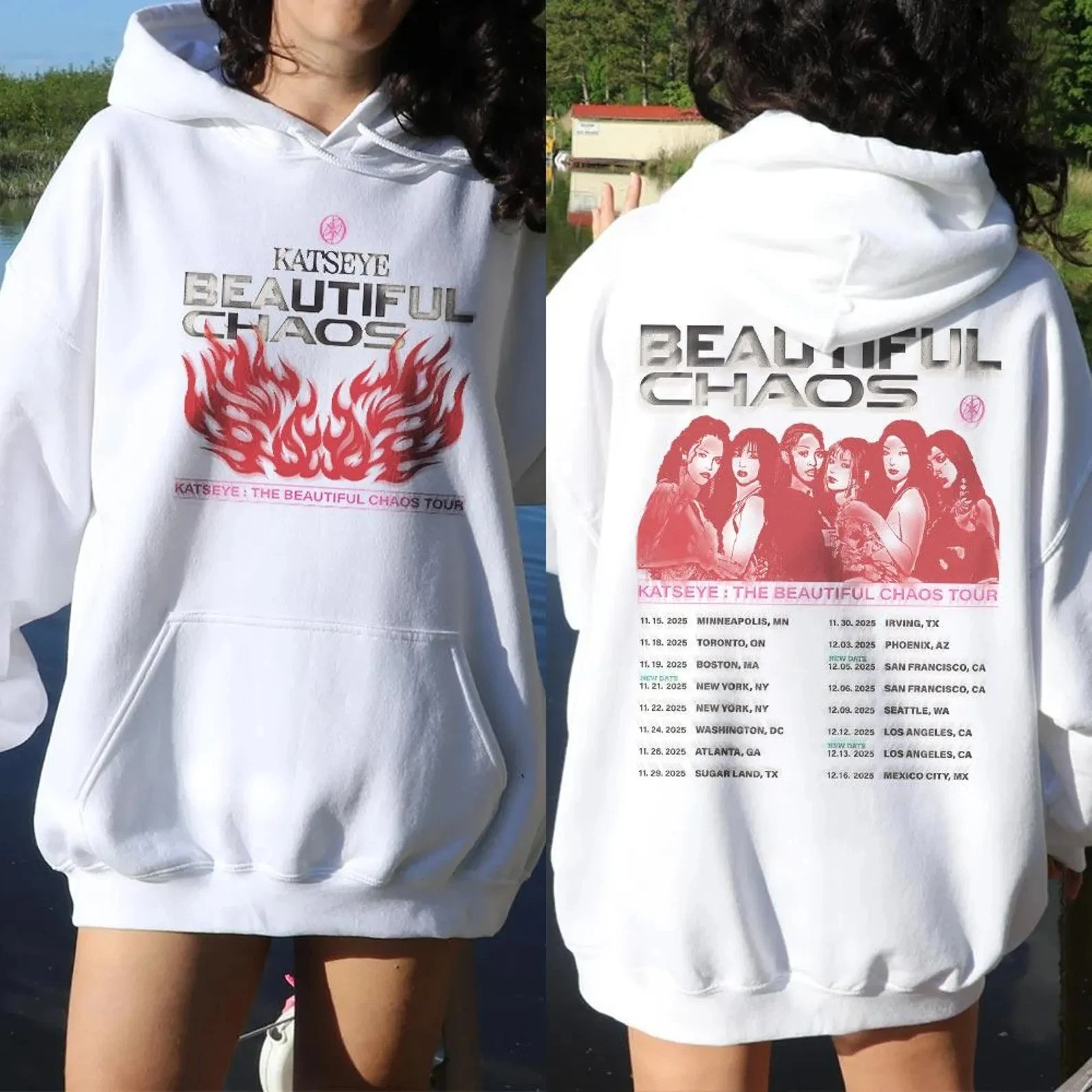 Vintage Graphic Katseye Y2K 90S Tour 2025 2026 Hoodie