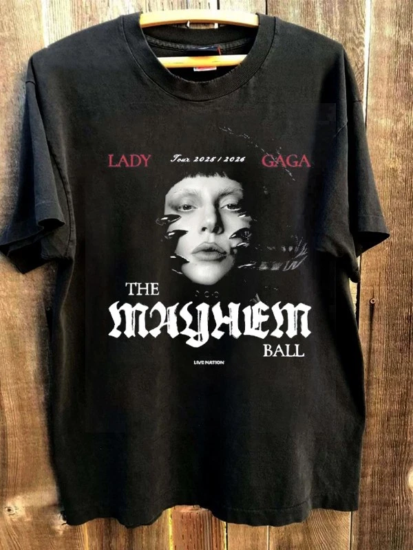 Lady Gaga The Mayhem Ball Tour 2026 Poster Shirt