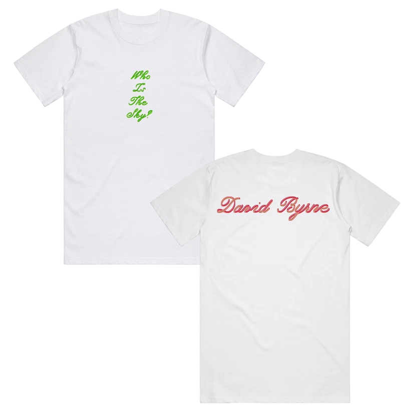 David Byrne Who Is The Sky Tour 2025-2026 Shirt
