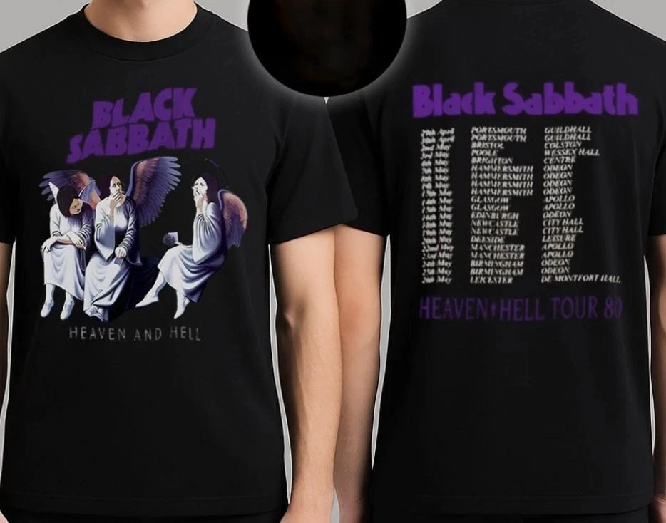 Black Sabbath Tour 80 Heaven And Hell Shirt Double Sided