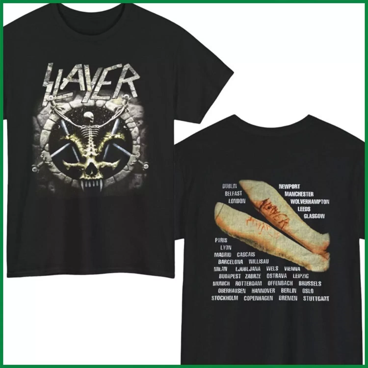 1994 Slayer Divine Intervention European Tour Shirt