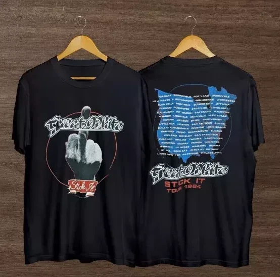 Vintage 1984 Great White Stick It Tour Concert Unisex Classic Shirt
