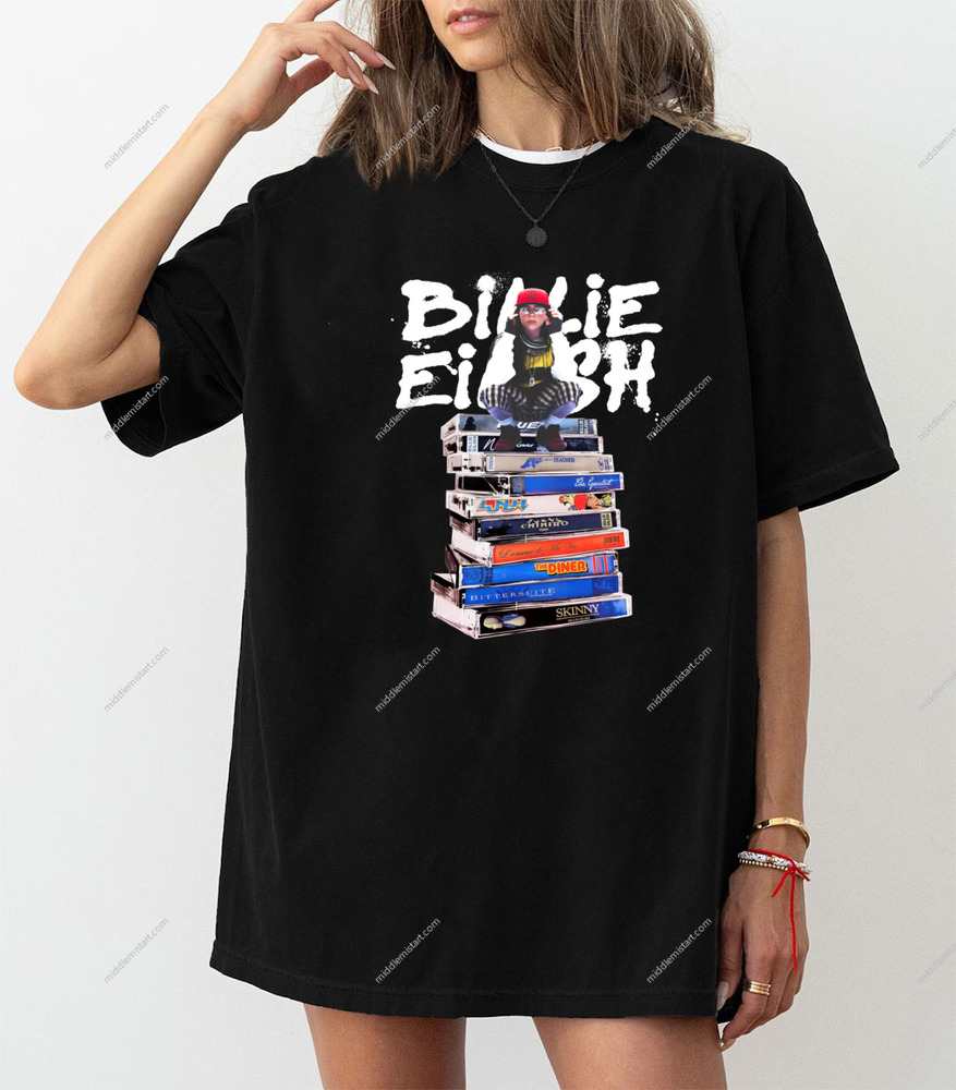 Billie Eilish Book Abums Shirt