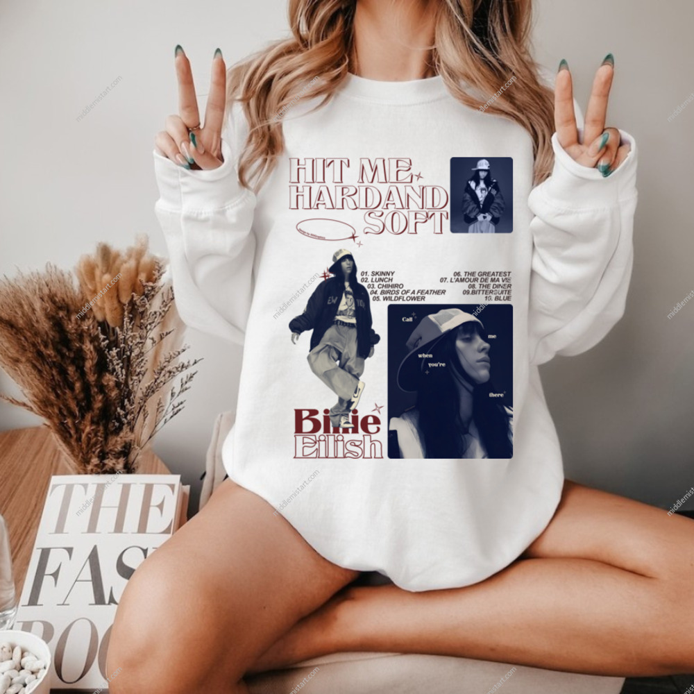 Eilish Graphic Sweatshirt Music Lover Apparel
