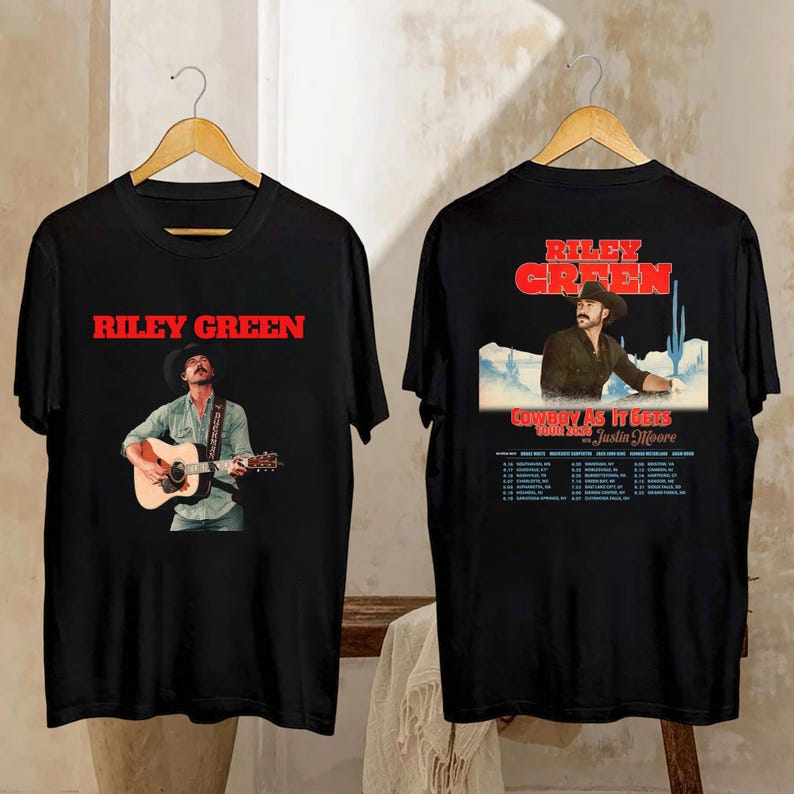 Riley Green Tour 2026 Cowboy As It Gets Shirt