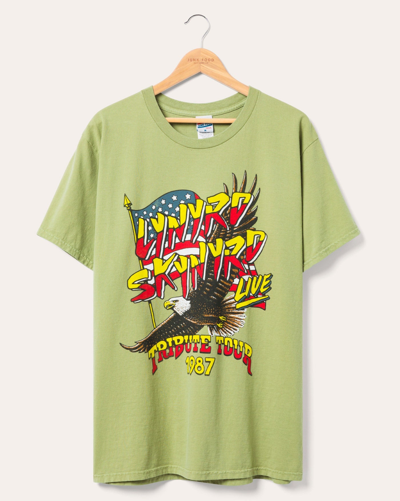 Lynyrd Skynyrd Tribute Tour 1987 Flea Market Shirt Reprint