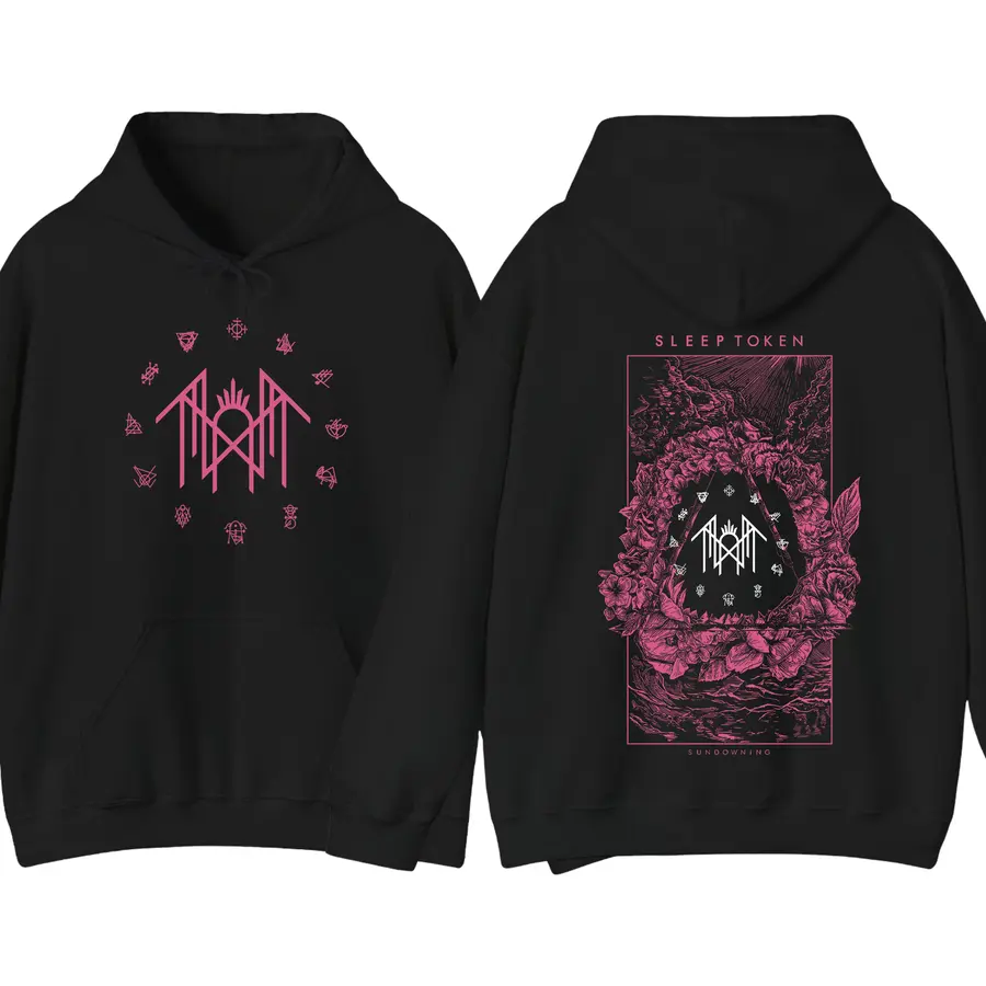 Retro Sleep Token Rose Rock Metal Hoodie