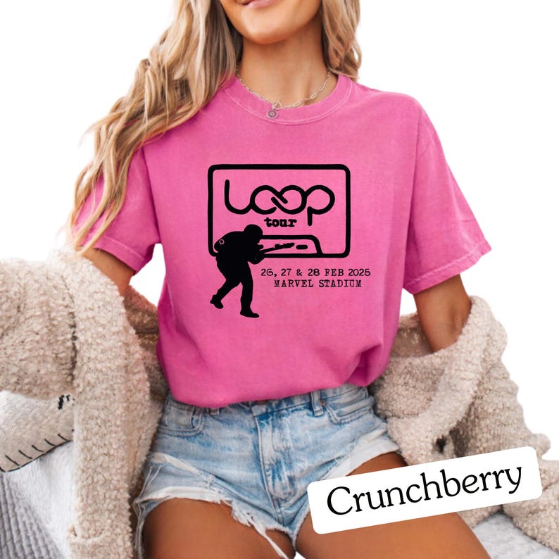 Loop Tour Shirt  Marvel Stadium 2025 Concert Graphic
