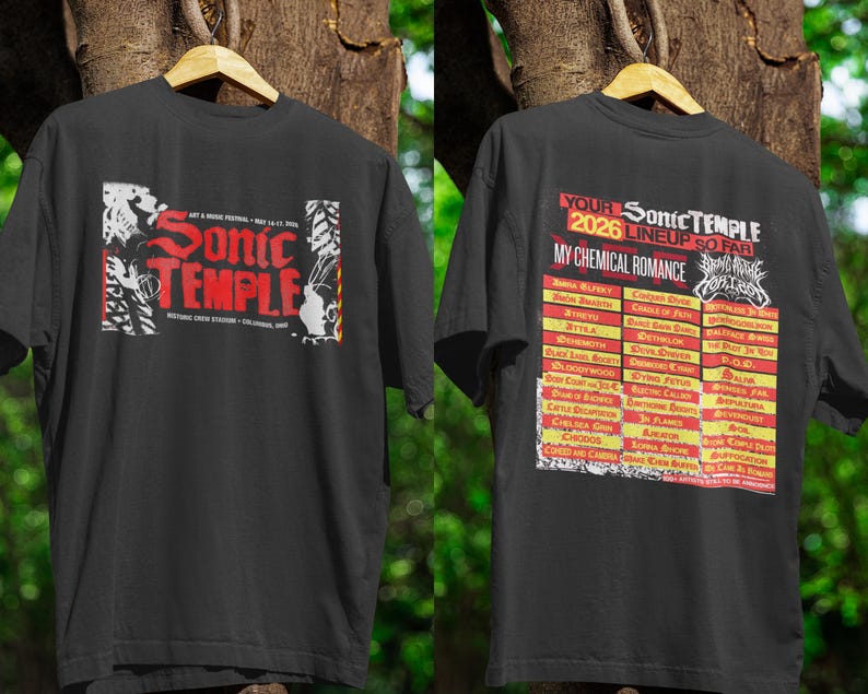 Sonic Temple 2026 Shirt | Art & Music Festival Merch | Columbus Ohio Rock Tour
