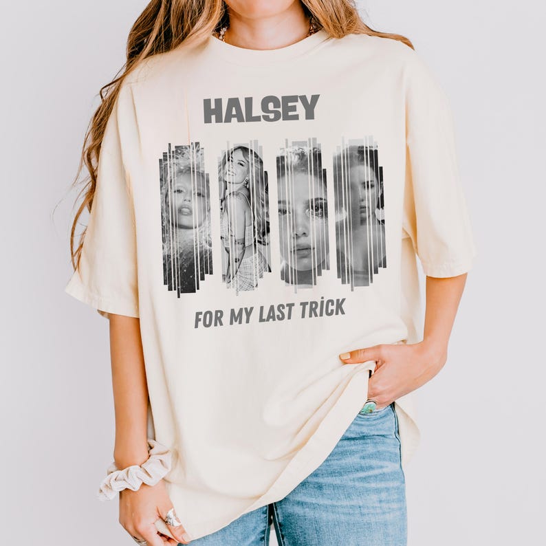 Halsey Fan Shirt: Comfort Colors Concert Shirt - Black & White Graphic