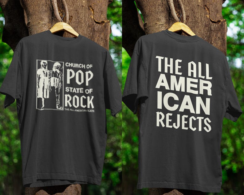 The All-American Rejects 2025 Tour Shirt: Church Of Pop State Of Rock Official Concert Shirt