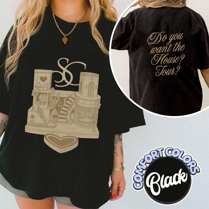 Comfort Colors Fandom Merch Double Sided Sabrina'S House Tour Shirt