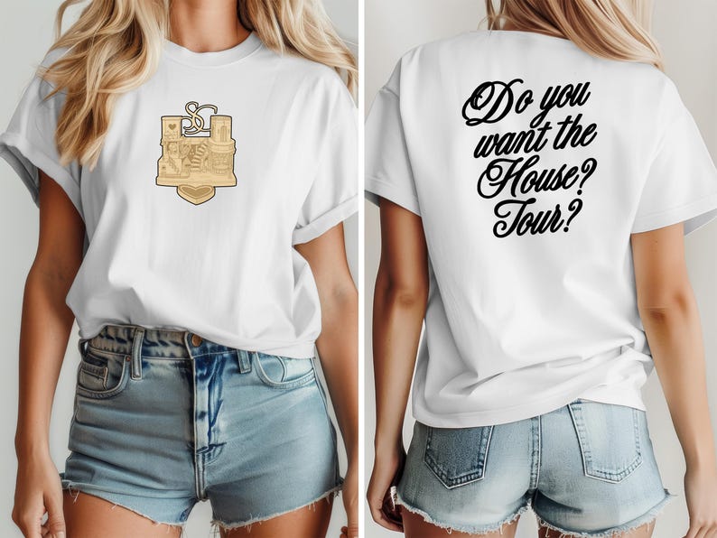 House Tour Aesthetic Oversized Fan Shirt, Fandom Merch Shirt