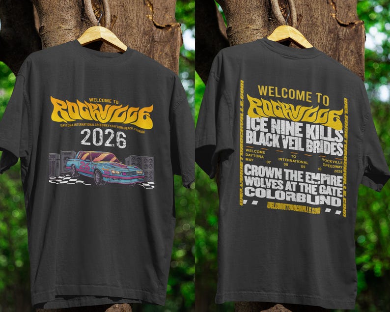 Rockville Daytona 2026 Tour Shirt Florida Speedway Concert Shirt