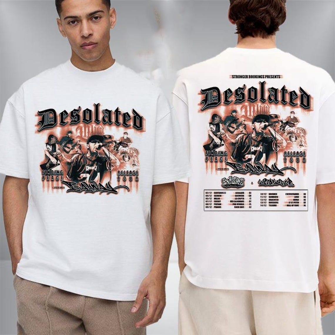 Desolated Band Celebrate Finding Peace Album And Tour 2025 Schedule Tour Dates Unisex T Shirt