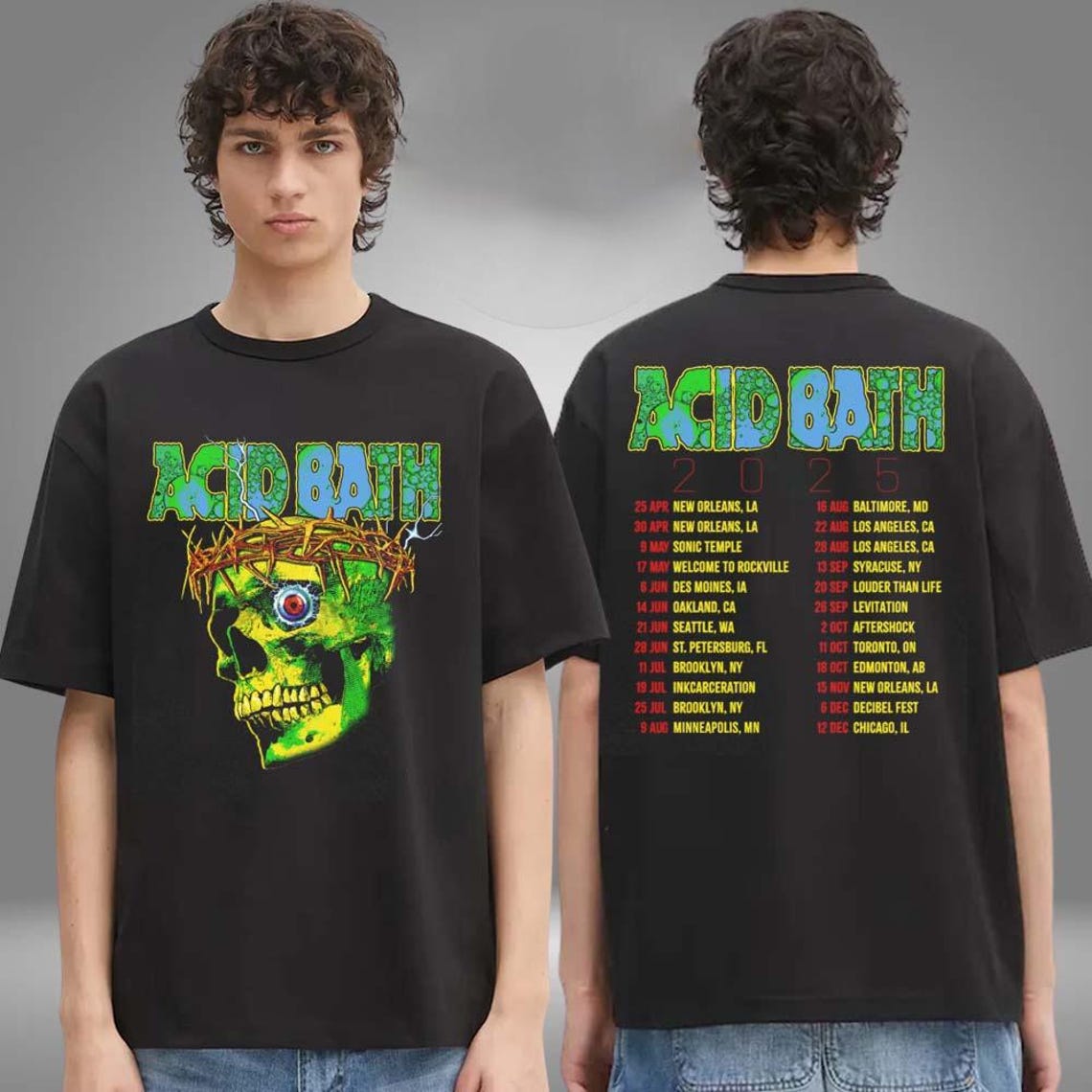 Acid Bath Merch American Tour 2025 Unisex Shirt