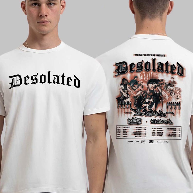 Desolated Finding Peace Release Tour 2025 Shirt