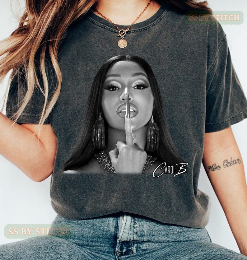 Vintage Cardi B Little Miss Drama Tour, Cardi B Comfort Colors Shirt