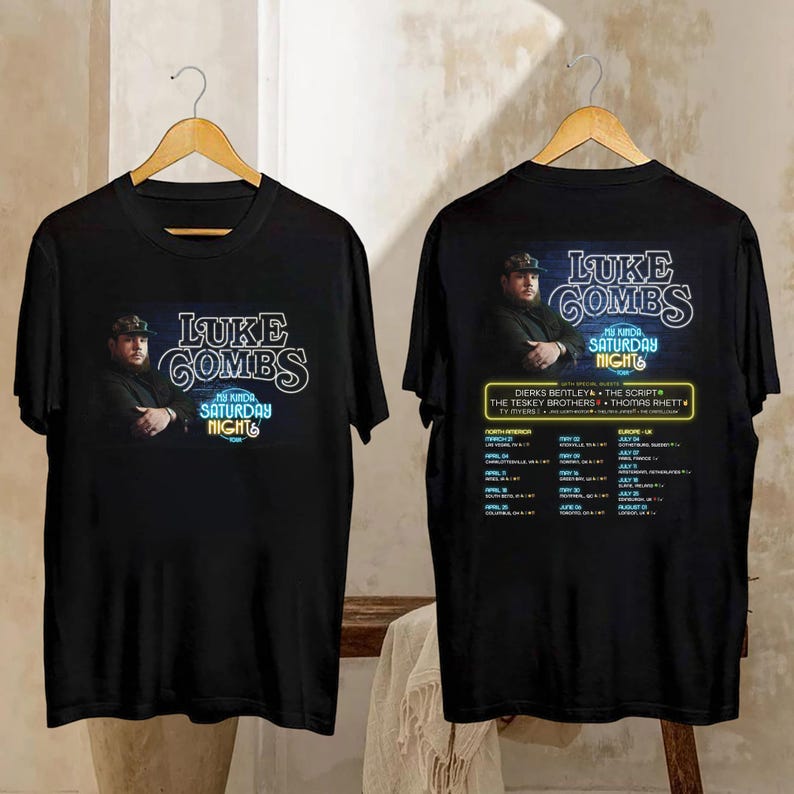 Luke Combs My Kinda Saturday Night Tour 2026 Shirt Fan Gift