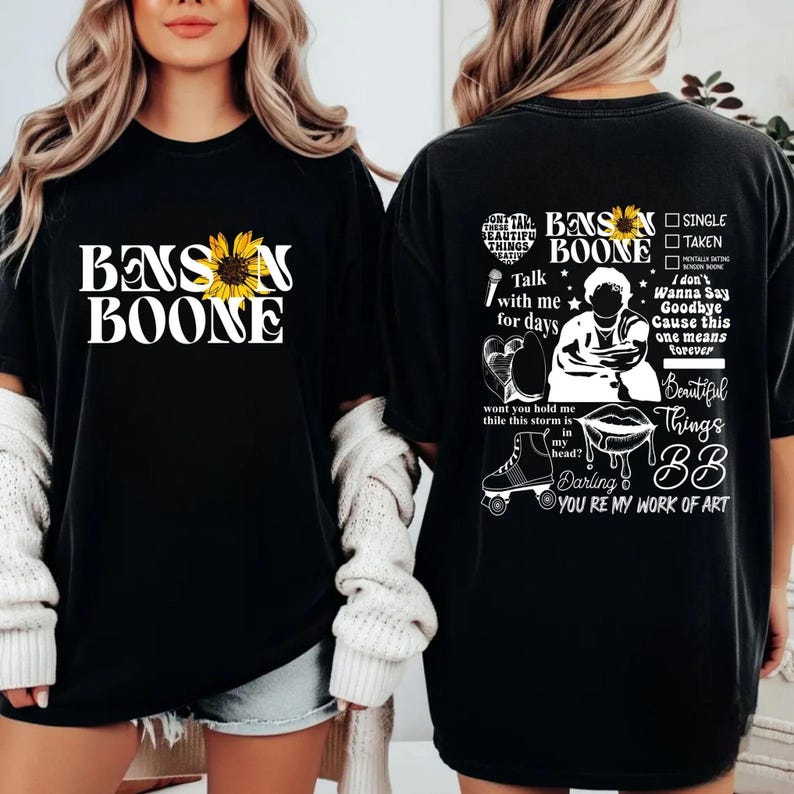 Benson Boone Concert Shirt American Heart Tour Pop Shirt Top