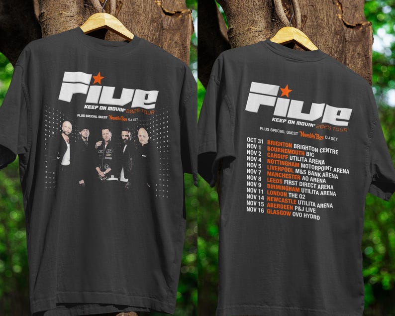 Five Keep On Movin' Tour Shirt - Official Band Merch