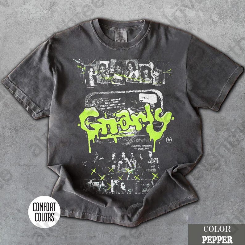 Vintage Graphic Shirt: Katseye Gnarly, Eyekon Kpop Fan Merch