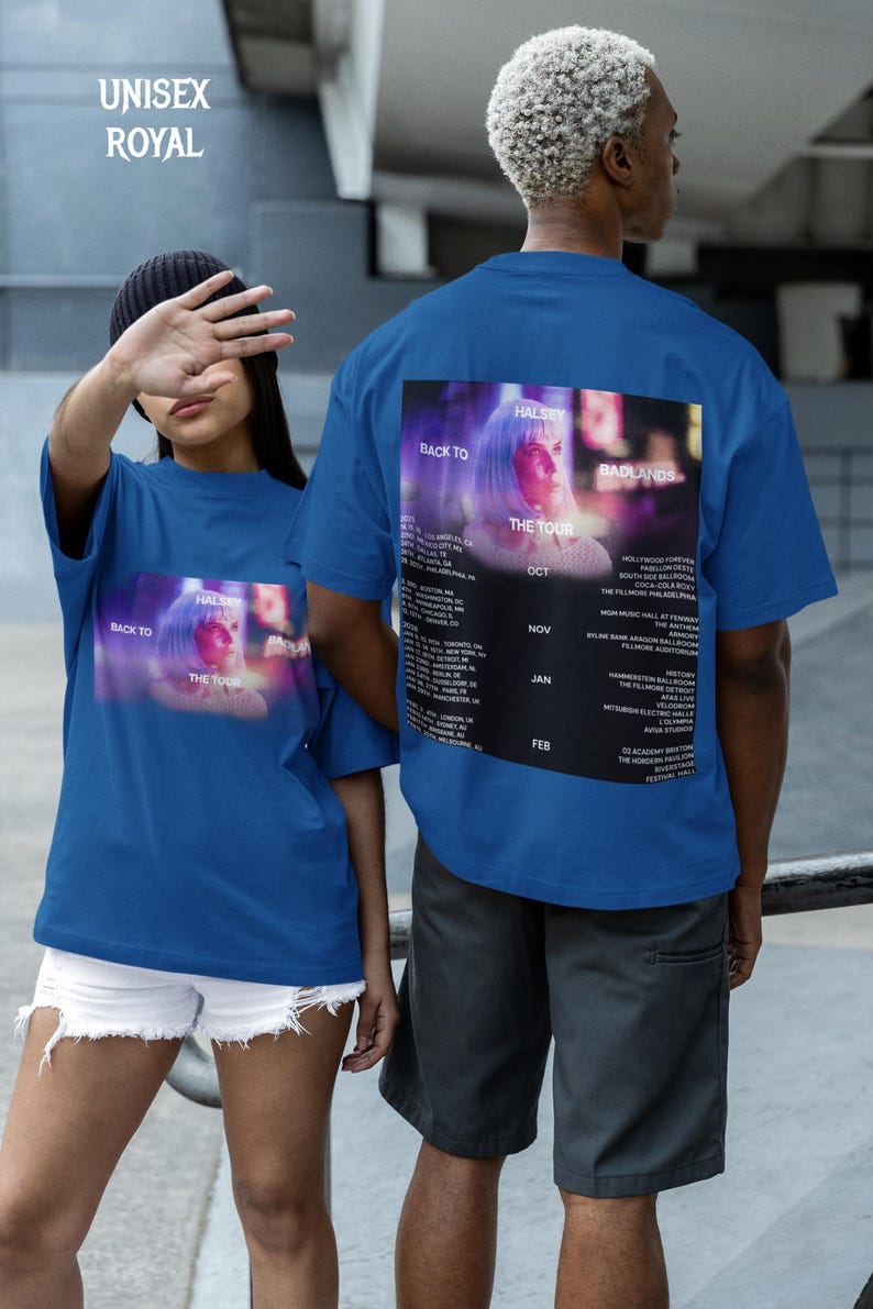 Halsey Back To Badlands Tour 2025 2026 Shirt Blue