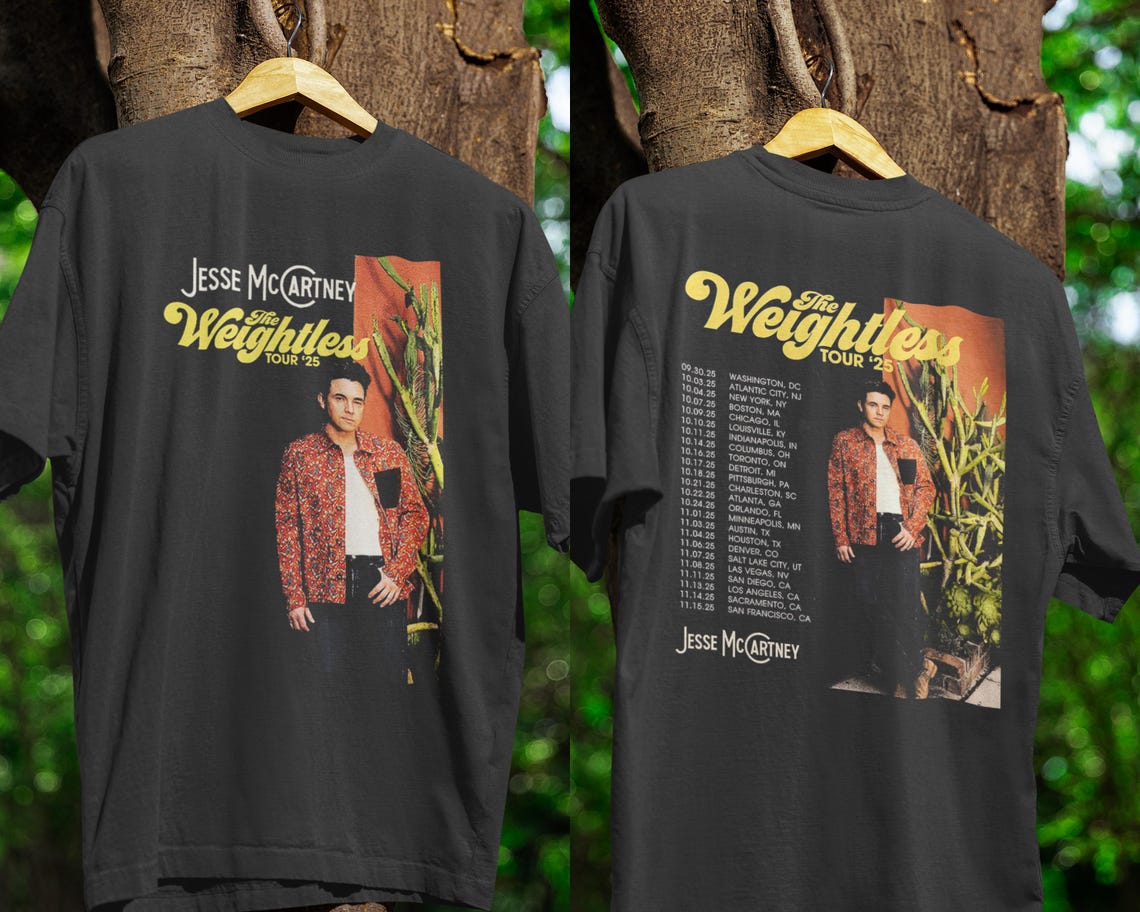Jesse Mccartney The Weightglass Tour Concert Shirt