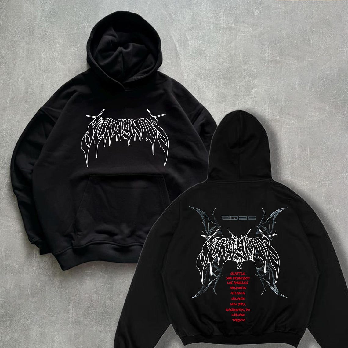 Retro Stray Kids Domiate World Tour Hoodie