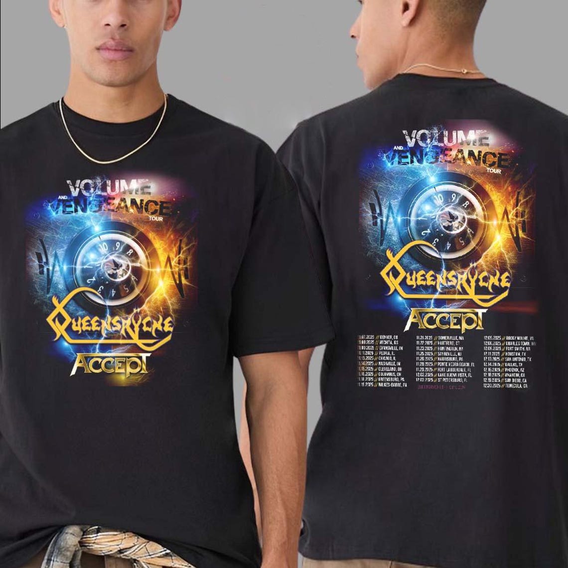 Queensryche Volume And Vengeance Tour For Fall Of 2025 Shirt