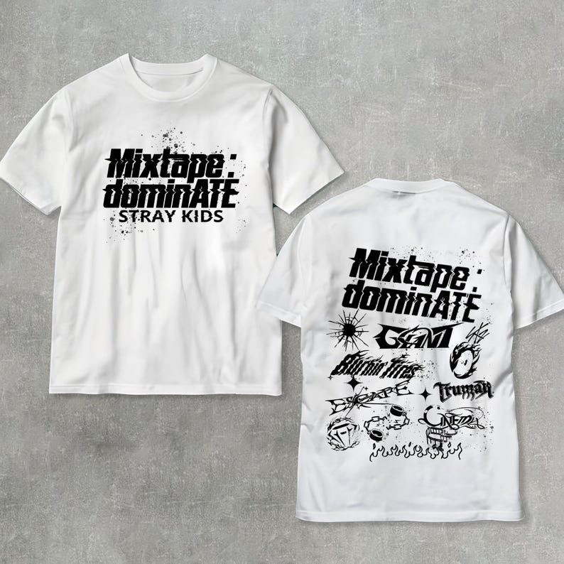 Retro Stray Kids Mixtape Domiate Tracklist Shirt