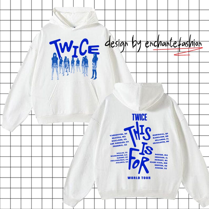 Twice This Is For World Tour In Us 2026 Sweatshirt White