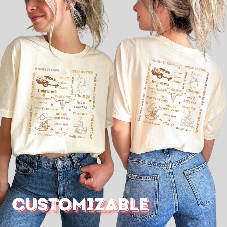 Bailey Zimmerman Religiously The Tour Country Song Lyrics Shirt