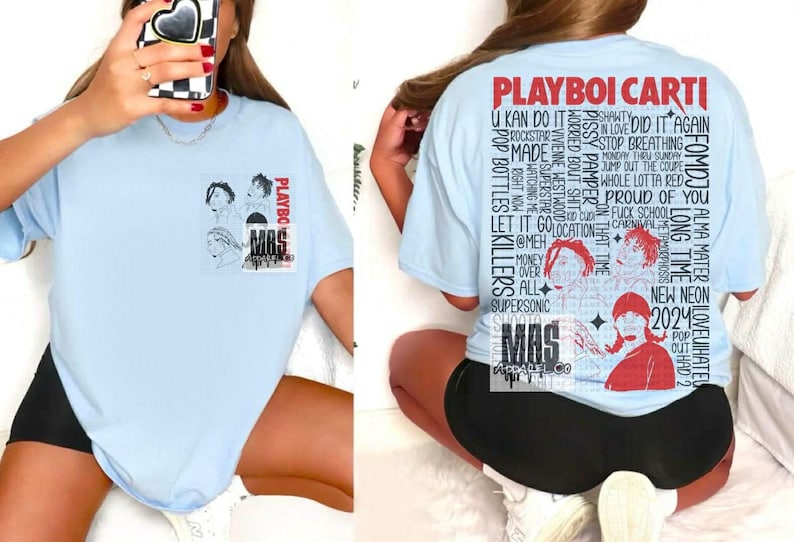 Playboi Carti Rap Graphic Concert Tshirt