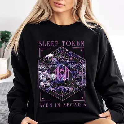 Retro Purple Sleep Token Even In Arcadia Sweatshirt