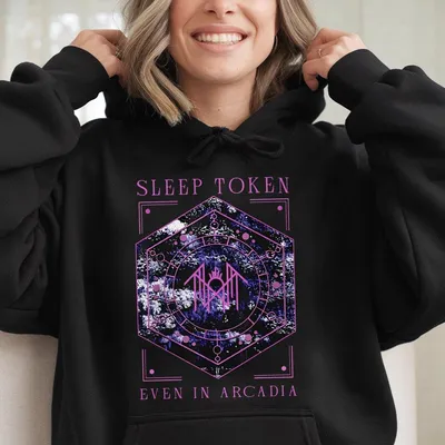 Retro Purple Sleep Token Even In Arcadia Hoodie