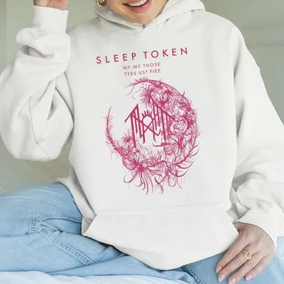 Sleep Token Unisex Oversized Retro Rose Hoodie