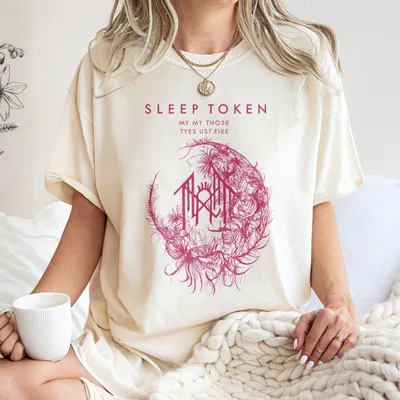 Sleep Token Unisex Oversized Retro Rose Shirt
