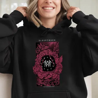 Retro Sleep Token Rose Rock Metal Hoodie