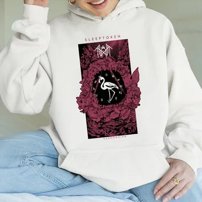 Sleep Token 2025 Tour Collection, Even In Arcadia Flamingo Emblem Hoodie Shirt
