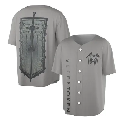 Sleep Token Sword & Shield Graphic Baseball Jersey