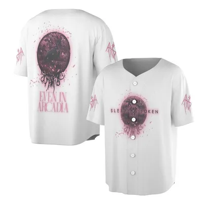 Sleep Token Baseball Jersey 'Even In Arcadia' Pink Graphic Baseball Jersey