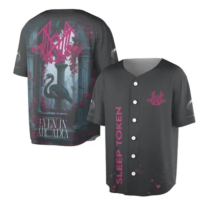 Sleep Token Even In Arcadia Pink Flamingo Metal Band Merch Baseball Jersey