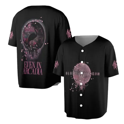 Sleep Token Even In Arcadia Dark Moon Gothic Aesthetic Metal Band Outfit Baseball Jersey