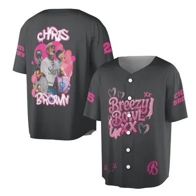 Chris Brown Polo Breezy Bowl Xxx Design Baseball Jersey