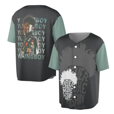 Youngboy Never Broke Again Rapper Graphic Nba Hip Hop Music Fan Merch Baseball Jersey