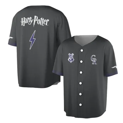 Harry Potter Colorado Rockies Lightning Bolt Graphic Baseball Jersey